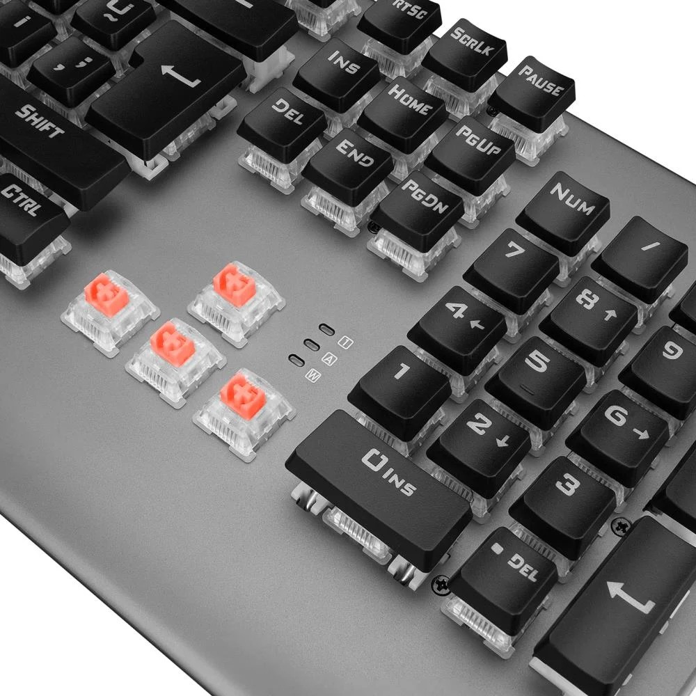 Rampage KB-R211 Prime RGB Backlight Kristal Red Switch Mekanik Gaming Klavye
