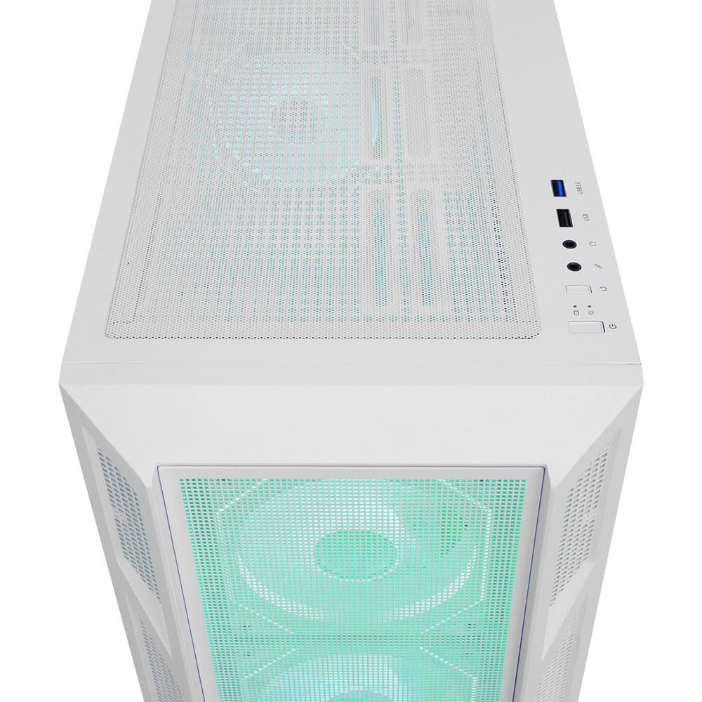 RAMPAGE HUMBLE MESH BEYAZ 4x120mm RGB Fanlı 650W 80Plus BRONZE MidT ATX GAMING KASA