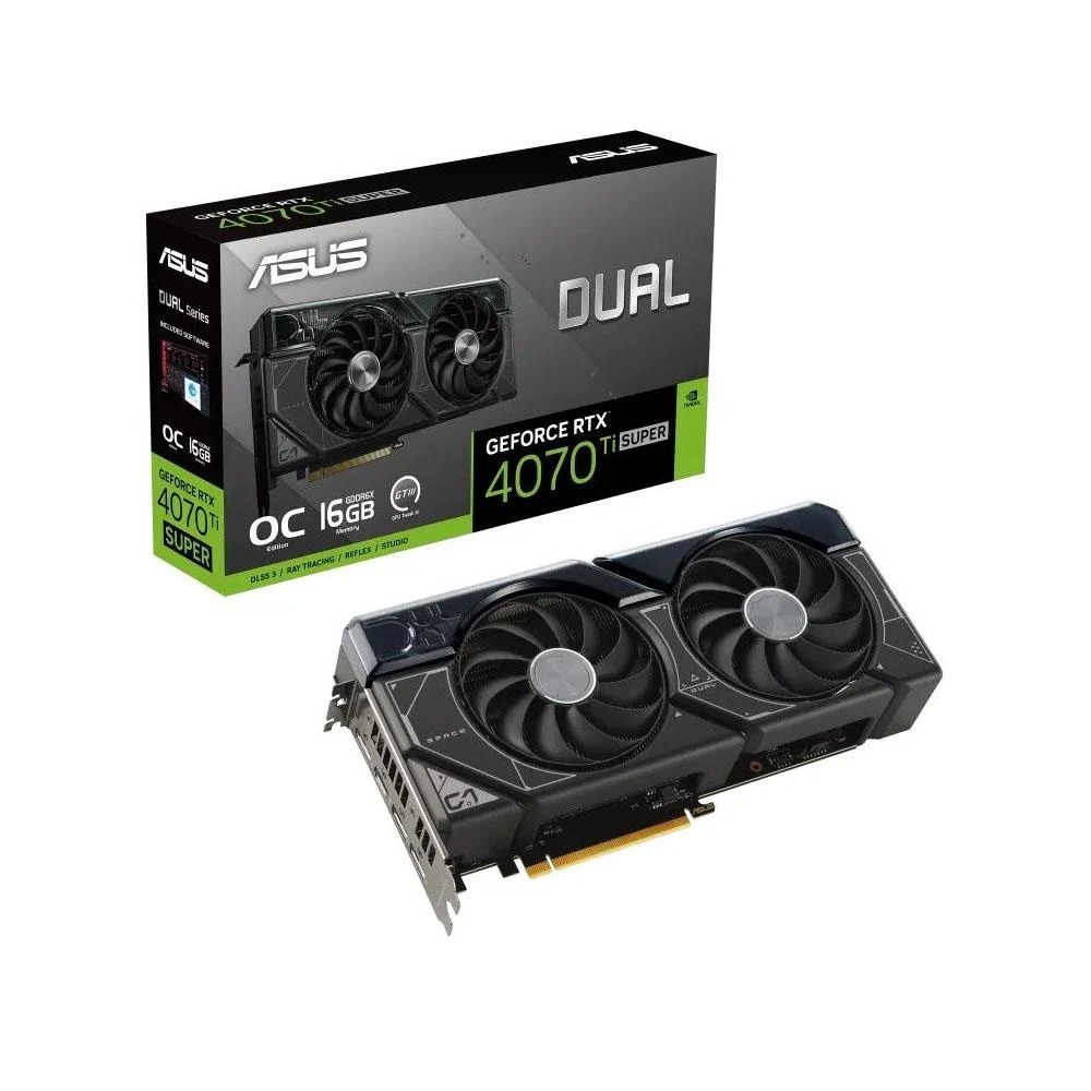 ASUS DUAL GeForce RTX 4070 TI SUPER OC 16GB GDDR6X 256Bit Nvidia DLSS 3 Ekran Kartı
