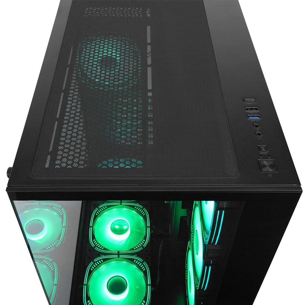 RAMPAGE ARCTURUS SİYAH 7x120mm RGB FANLI 750W 80PLUS BRONZE MidT ATX GAMING KASA