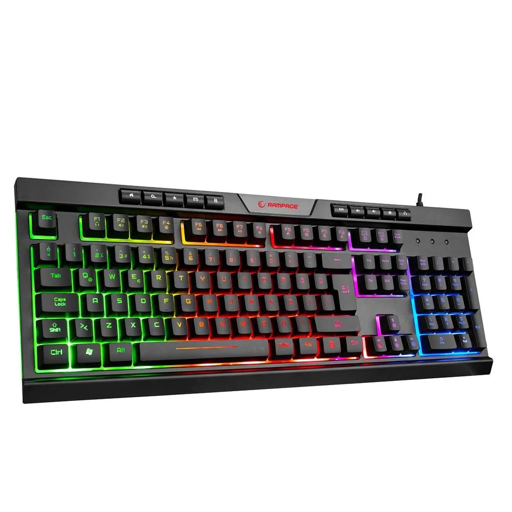 Rampage BYGAMEX-K2 Rainbow Aydınlatmalı Oyuncu Klavyesi