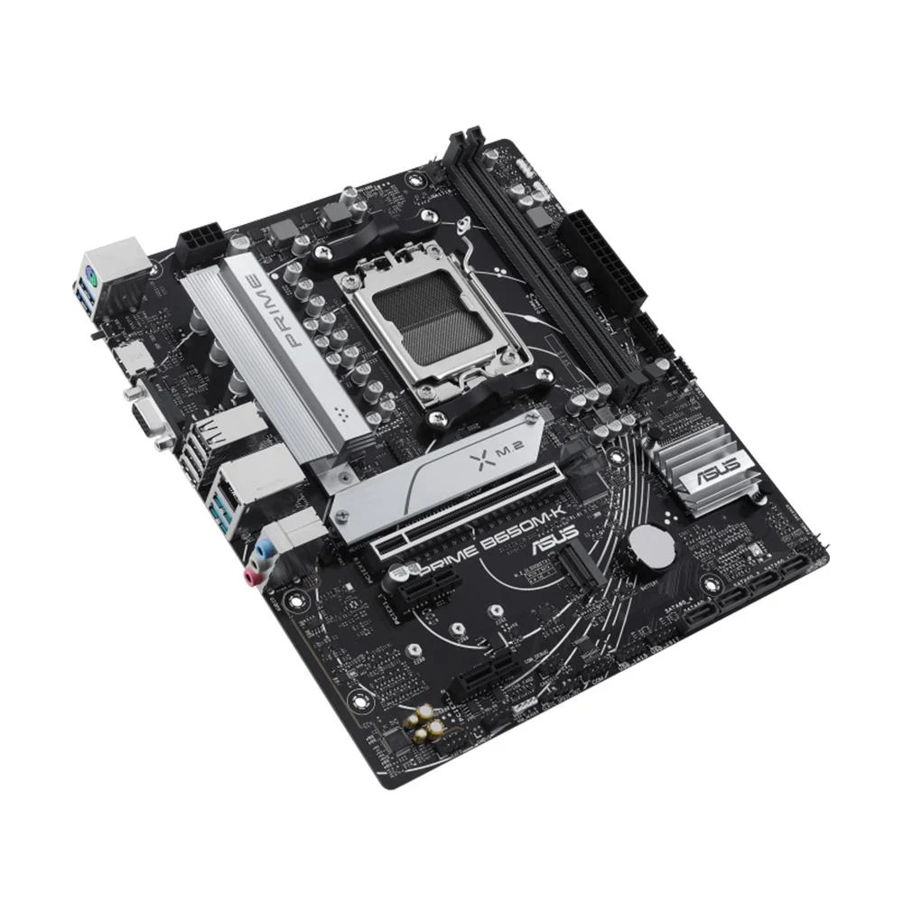 ASUS PRIME B650M-K AMD B650 Soket AM5 DDR5 6400MHz Aura Sync mATX Anakart