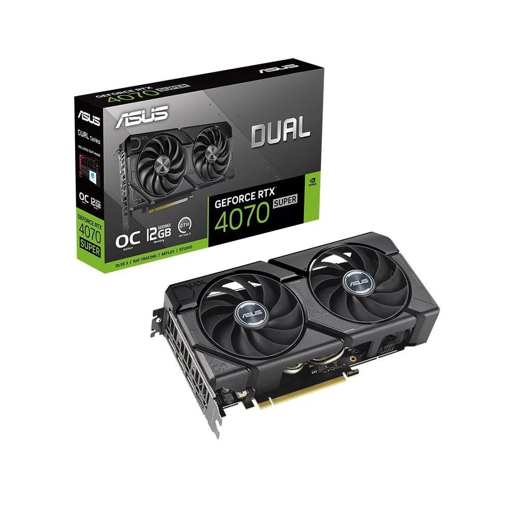 ASUS DUAL GeForce RTX 4070 SUPER EVO OC 12GB GDDR6X 192Bit DLSS 3 Ekran Kartı