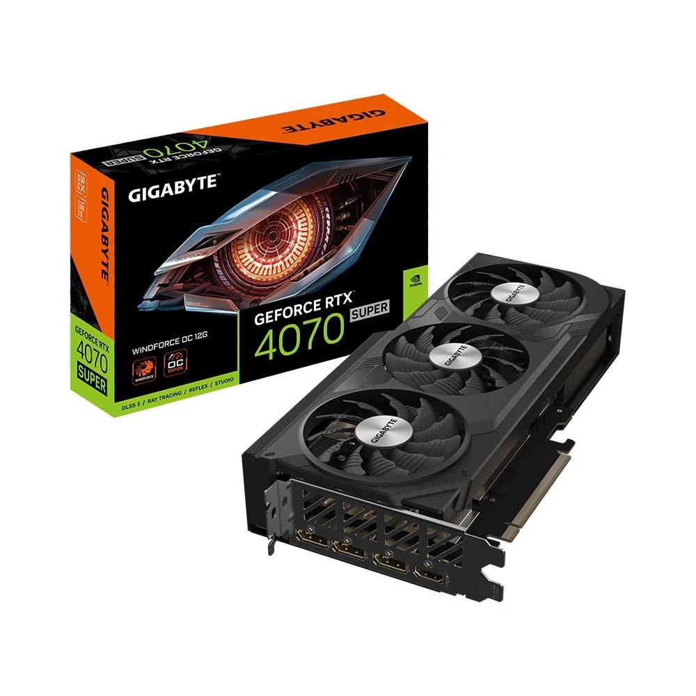 GIGABYTE GeForce RTX 4070 SUPER WINDFORCE OC12GB GDDR6X 192Bit DLSS3 Ekran Kartı