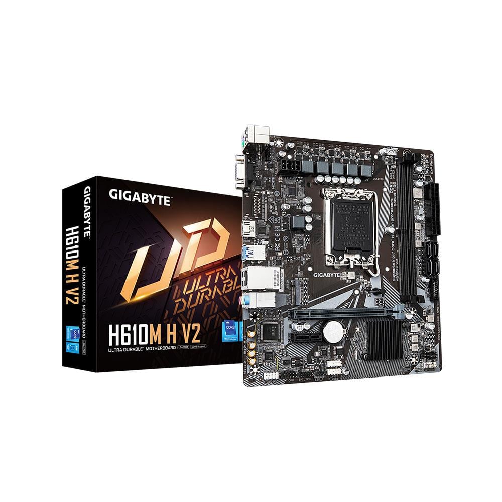 GIGABYTE H610M H V2 Intel H610 Soket 1700 DDR5 5600MHz M.2 Anakart